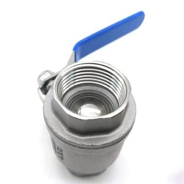 Imagem de Válvula esférica de aço inoxidável SS304 2P válvula de esfera de porta completa 1/2 3/4 1 1-1/4 polegada válvula fêmea válvulas de alça de vinil 1 peça (1/10.2 cm)