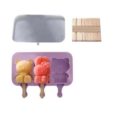 Imagem de Forma De Silicone Para Sorvete Em Estilo Cartoon, Moldes Para Picolé D