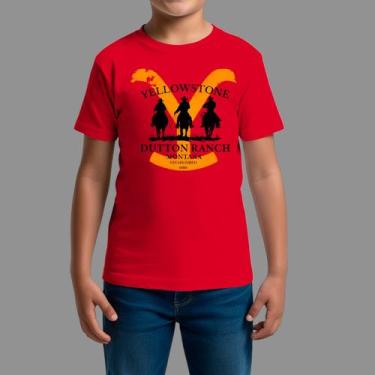 Imagem de Camisetas infanto juvenil Básica Moda Country Gola Redonda Yellow Ston