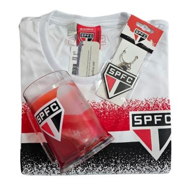 Imagem de Kit São Paulo Oficial - Camisa Soil + Caneca + Chaveiro - Masculino-Masculino