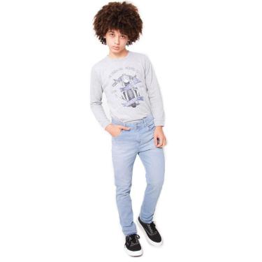 Imagem de Calça Jeans Infantil Slim Claro Menino-Masculino