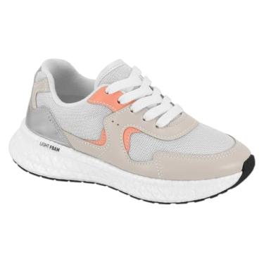 Imagem de Tenis Casual Infantil Menina Escolar Molekinha 2580.110 (Branco, BR, Criança de 9 a 12 anos, Numérico, 32)