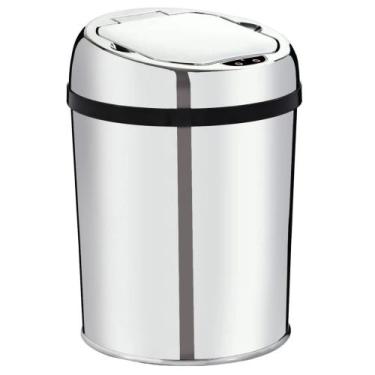 Imagem de Lixeira Automática Inox 3 Litros Premium Sensor Banheiro Kzi - Kazalin