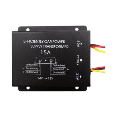 Imagem de Conversor De Potência Automotivo 24V Para 12V, Módulo Redutor De 10A a