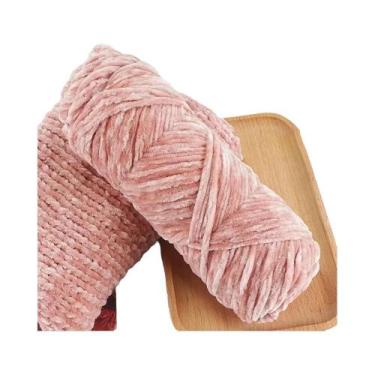 Imagem de Fio De Veludo Chenille Macio 95g Lã Misturada Para Tricô De Cachecol, 