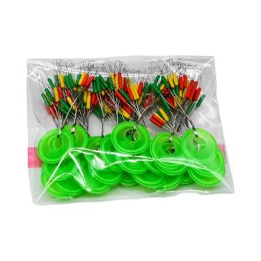 Imagem de Boias De Pesca De Borracha Coloridas 180 Ou 600 Peças, Boia Oval Cilín