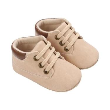 Imagem de Sapatos De Caminhada Antiderrapantes De Couro Com Sola Macia Para Bebê
