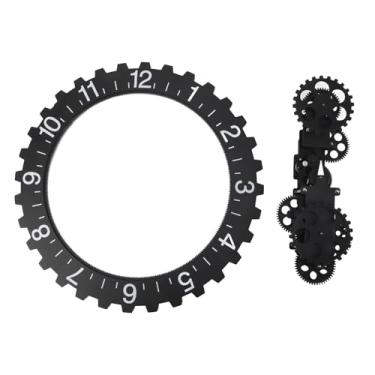 Imagem de Acouto Relógio Em Movimento 3D – Parede de Relógio Decorativo Com Roda de Hora Mecânica Suspensa Grande retrô – Artesanato Com Engrenagens Rítmicas, Estrutura Inoxidável, Salas de Estar, Escritórios