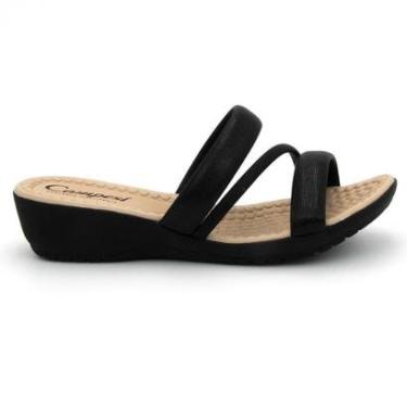 Imagem de Chinelo Campesi CP083 Salto Anabela Joanete Conforto Feminino-Feminino