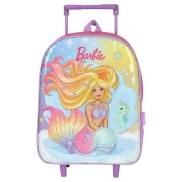 Imagem de Mochila Barbie C/ Rodinhas Rosa-Pink Maxlog, ROXO, UN