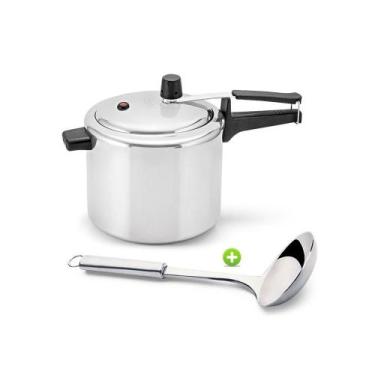 Imagem de Panela De Pressão 4,5l Polida Panelux E Concha Aço Inox