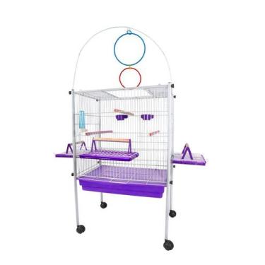 Imagem de Viveiro Gaiola Calopsita Aves Periquito Triplex aramado branco - JEL P