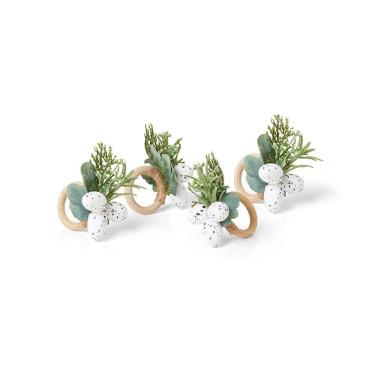 Imagem de Anel De Guardanapo Copa E Cia 4 Peças Juliet Ramos De Páscoa