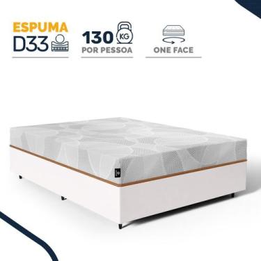 Imagem de Cama Box com Colchão de Espuma D33 Enrolado Sonno Full Umaflex Casal 1