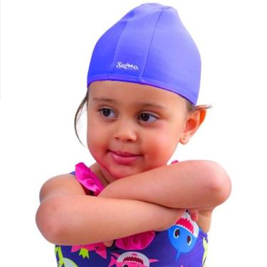 Imagem de touquinha infantil touca para crianças moda praia natação esportiva te