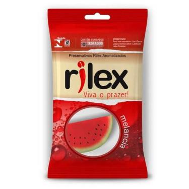 Imagem de Preservativo RILEX Lubrificado Aroma Melancia 3 unidades