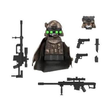 Imagem de Soldados Militares Com Armas Pesadas E Acessórios, Blocos De Montar, F