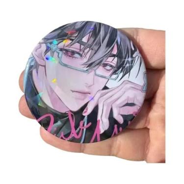 Imagem de Broches De Botão De Anime De Casal Tímido Alienígena, 2 Peças, Emblema