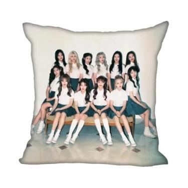 Imagem de Capa De Almofada De Poliéster LOONA KPOP 45x45cm Para Decoração De Qua