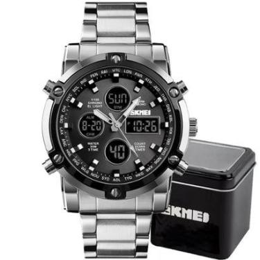 Imagem de Relógio Masculino Skmei 1389 Á Prova D'água 30m Digital Esportivo Luxo-Masculino