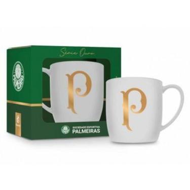 Imagem de Caneca Palmeiras Porcelana Urban 300ml Série Ouro Oficial-Masculino