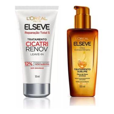 Imagem de Kit Nutrição & Brilho: Elseve + Cicatri Renov L'oréal Paris