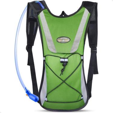 Imagem de Mochila de Hidratação Lorben com Bolsa Reservatório Água 2L Ciclismo Bike - Verde-Unissex