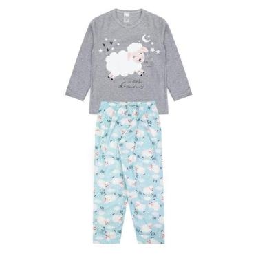 Imagem de Pijama Infantil Feminino Inverno Sweet Dreams - Hey Kids Mescla - HeyK