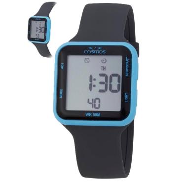 Imagem de Relógio Cosmos Masculino Ref: Os41584f Retangular Digital