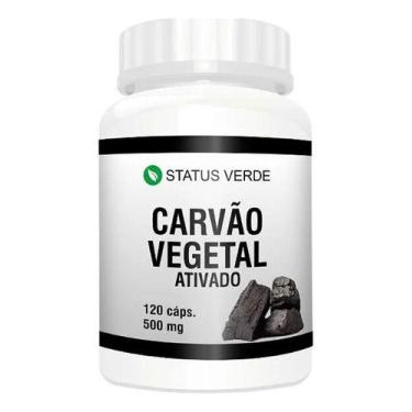 Imagem de Carvão Vegetal Ativado 120 Cáps 500mg Original - Suplemento Natural