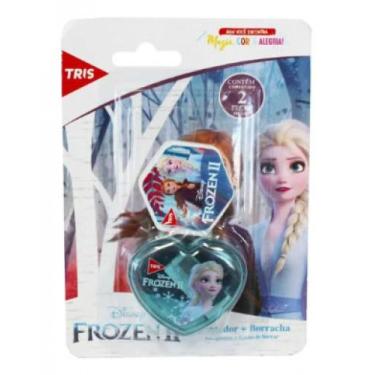 Imagem de Apontador + borracha frozen 2 pcs cart  679150 - TRIS