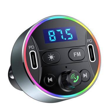 Imagem de Adaptador Bluetooth para carregador de carro com transmissor FM Dual P
