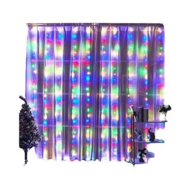Imagem de Luzes De Fada LED Para Casamento Ao Ar Livre, 8 Modos, Cortina USB, De