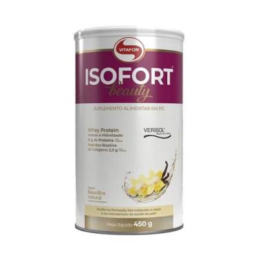 Imagem de Isofort Beauty Whey Isolado e Hidrolisado Baunilha 450g Vitafor