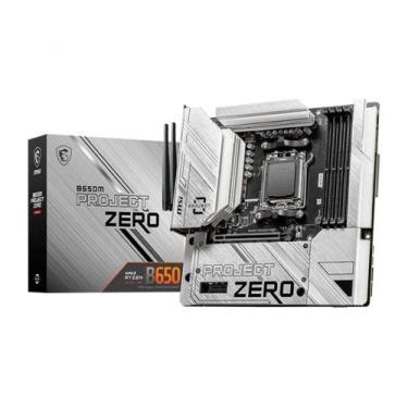Imagem de Placa-Mãe MSI B650M Project Zero, AMD AM5, M-ATX, DDR5, Preto - B650M 