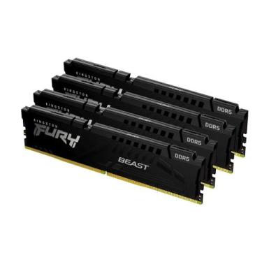 Imagem de Memória RAM Kingston Fury Beast, 128GB (4x32GB), 5200MHz, DDR5, CL40,p