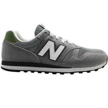 Imagem de Tênis New Balance 373v2 Cinza/Verde Masculino, Cinza, 40