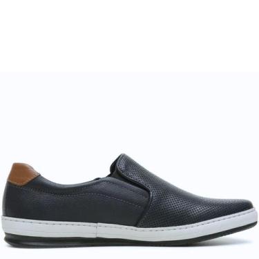 Imagem de Sapato Iate Masculino Casual em Couro Calce fácil Free Way Input, Mari