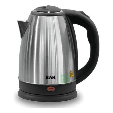 Imagem de Chaleira Elétrica Jarra Bule Aço Inox Café Chá 1.8l Cor Pret - Congrat