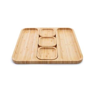 Imagem de Petisqueira Natural em Bambu 32cm - Tout Decora