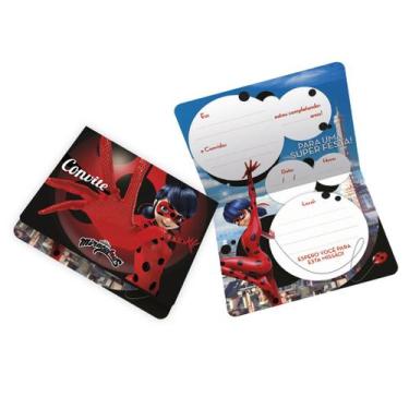 Imagem de Convite de Aniversário Ladybug - 12 Unidades - Regina
