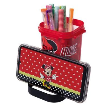 Imagem de Organizador Porta Lápis e Caneta com Suporte para Celular Plasutil, Mi