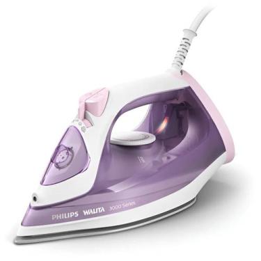 Imagem de Ferro A Vapor Série 3000 Dst3010 Branco Rosa 1400w Philips Walita, 110
