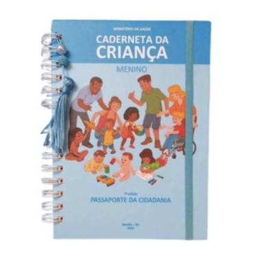 Imagem de Caderneta de Saúde Artemcaderno capa dura menino, Azul