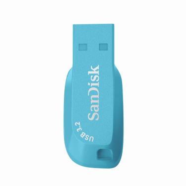 Imagem de Pendrive Sandisk Ultra Shift Z410 32GB USB 3.2 Transferência Rápida Design Compacto Azul