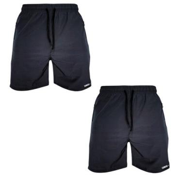 Imagem de Kit 2 Short Masculino Esportivo Dagg Academia Corrida Bolsos Laterais 