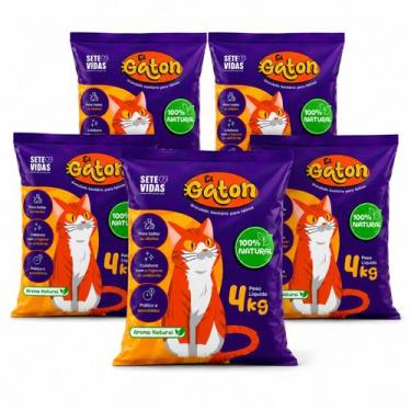 Imagem de Areia Higienica Gato Premium El Gaton 100% Natural Antiodor -, 5un