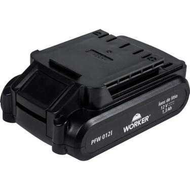 Imagem de Bateria Worker 5699 Íon de Lítio 12V 1,3AH Leve e Compacta com Encaixe Perfeito para Parafusadeira 5699