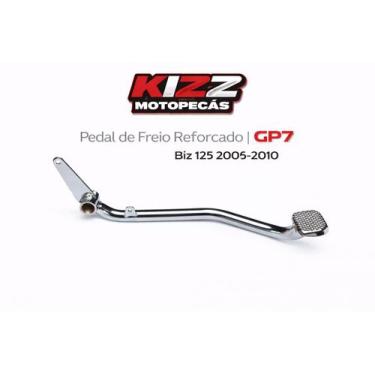 Imagem de Pedal de Freio Cromado GP7 para Honda Biz 125 20052010