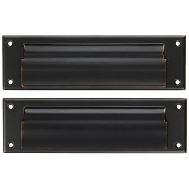 Imagem de Baldwin 0017112 Placa de caixa de letras, Bronze envelhecido